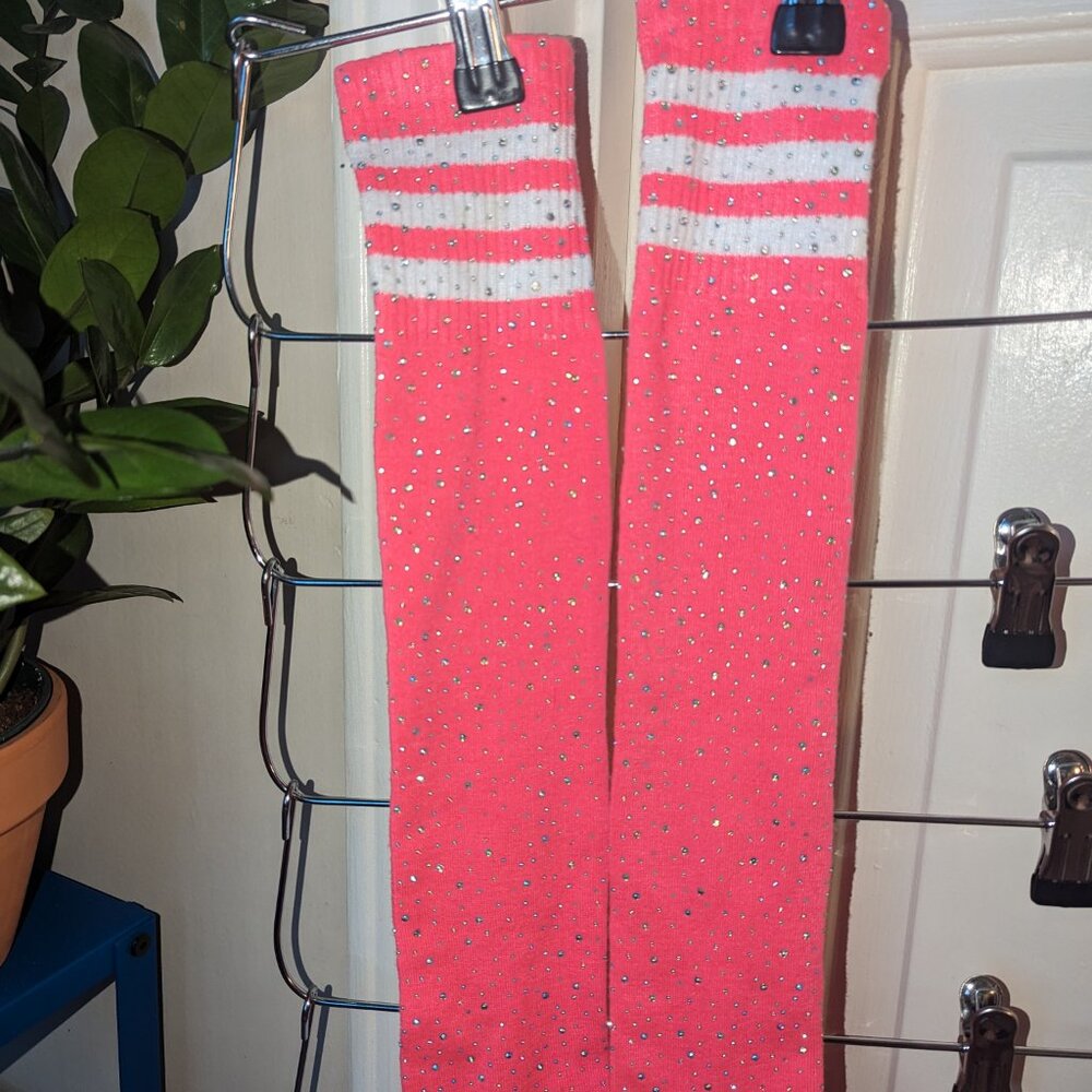 Knee-High Rhinestone Socks - Picture 2 of 2